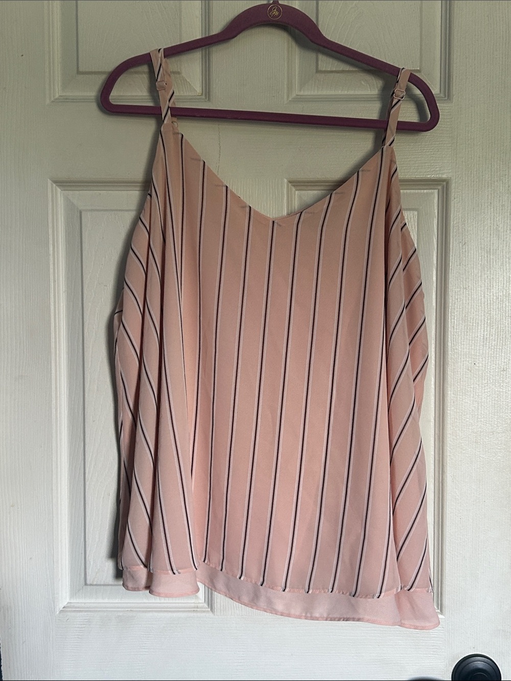 Torrid v neck multicolor stripe chiffon cami size 3X